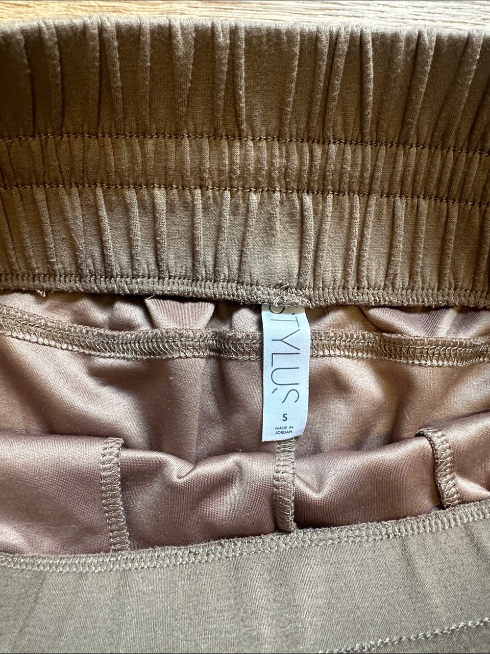 STYLUS Knit Drawstring Shorts — Brown - Picture 2 of 3